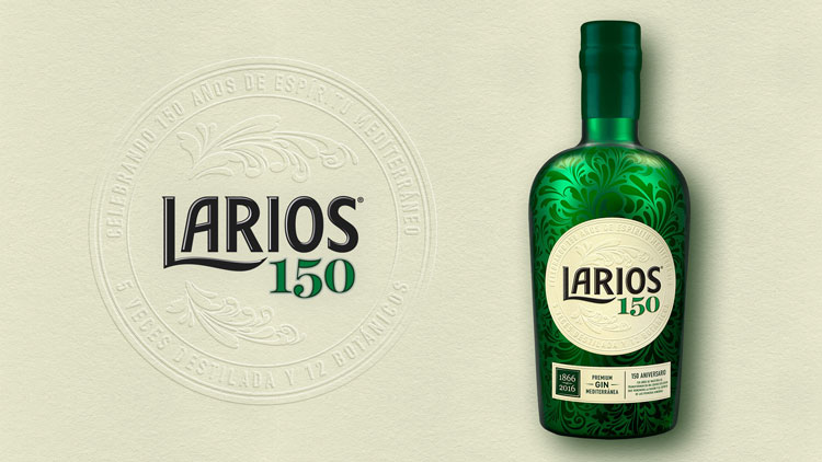 Larios Gin特別版瓶包裝設計